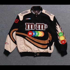 JH Design Mens S Vintage NASCAR #38 Robert Yates M&M Racing Jacket
